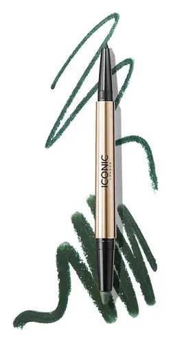 Iconic London Smokey Eye Duo Kajal Eyeliner Juniper Green