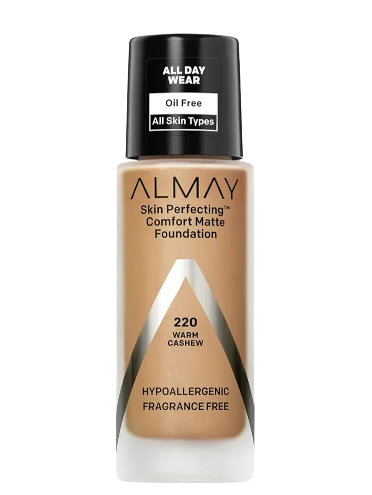 Almay Skin Perfecting Comfort Matte Foundation 220 Warm Cashew