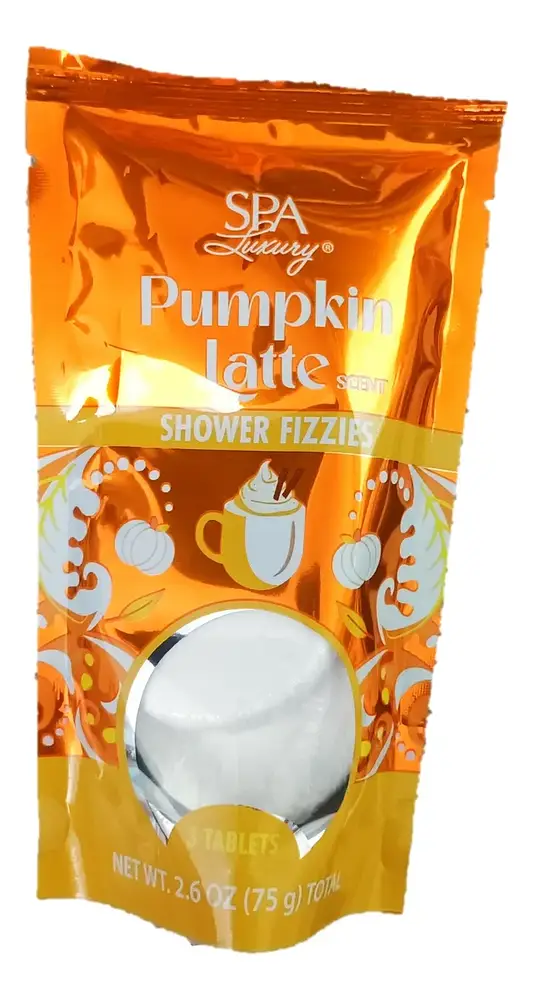 Spa Luxury Shower Fizzies Pumpkin Latte