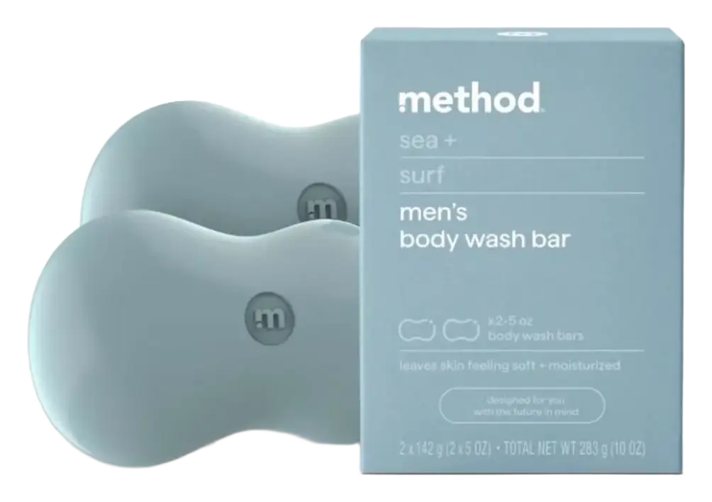 Method Men's Body Wash Bar Sea + Surf