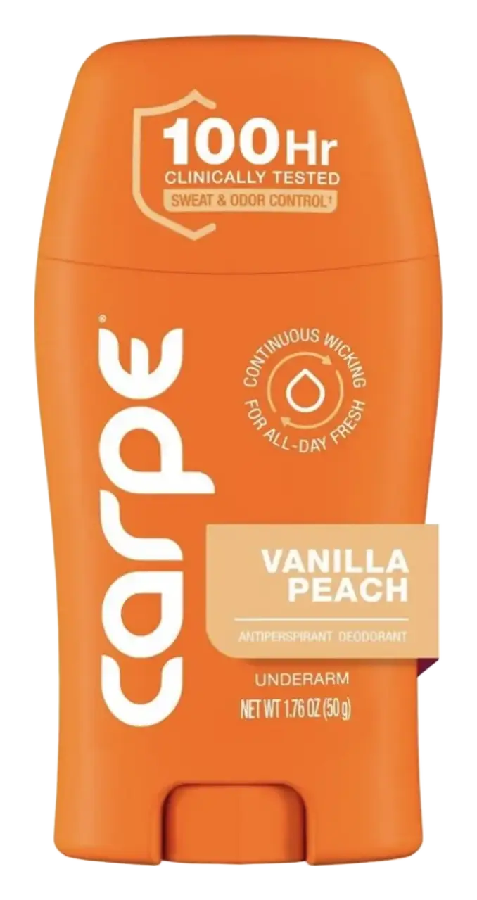 Carpe Antiperspirant Underarm Deodorant Vanilla Peach