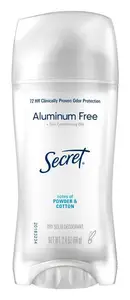 Secret Clinically Proven Aluminum Free Deodorant Powder Cotton