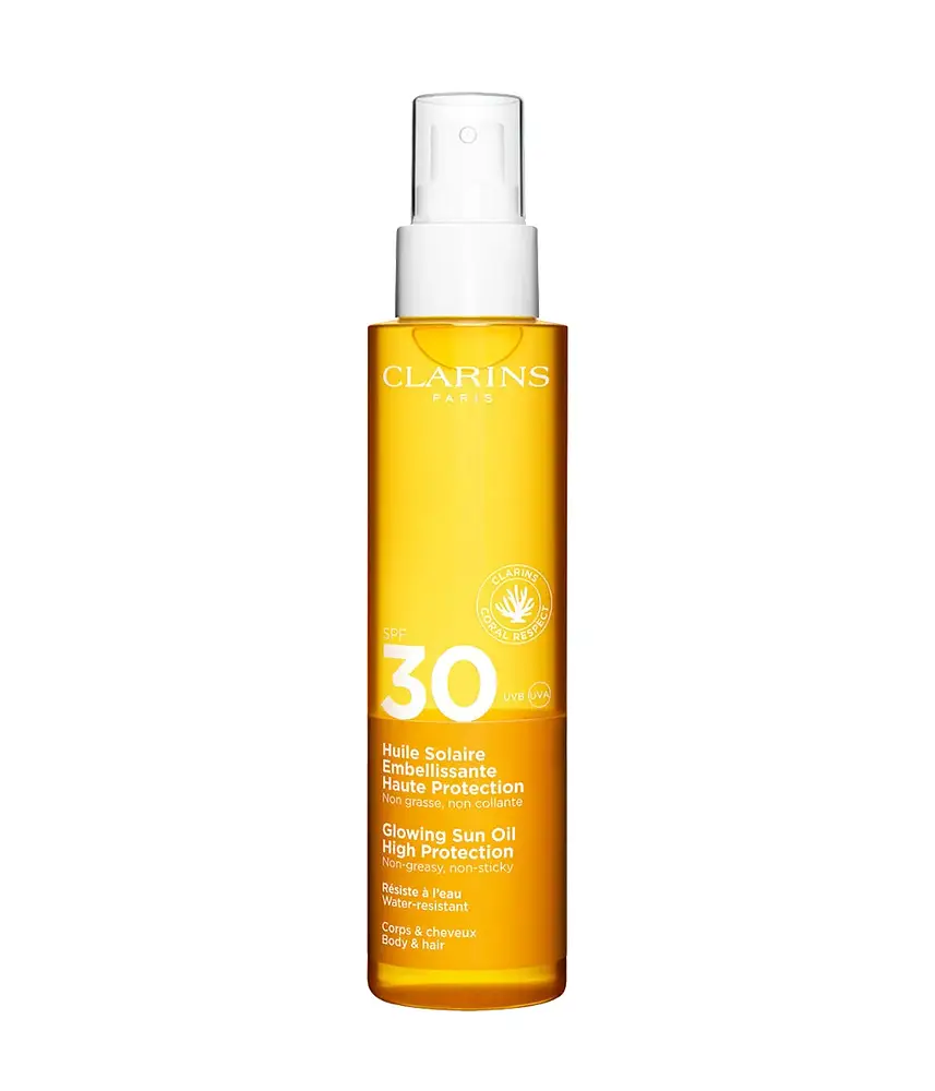 Clarins Glowing Sun Body & Hair Oil SPF 30