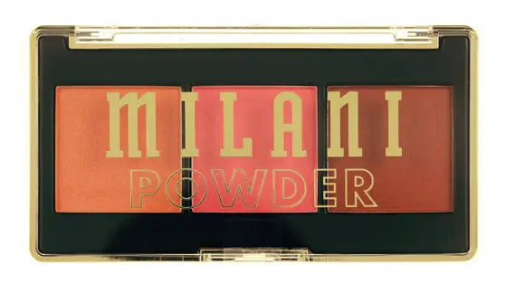 Milani Cheek Kiss Powder Blush Trio 120 Golden Hour Glow