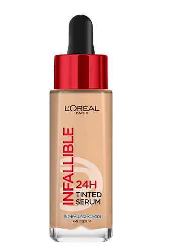 L'Oreal Infallible 24H Tinted Serum Foundation, Lightweight, Dewy & Radiant