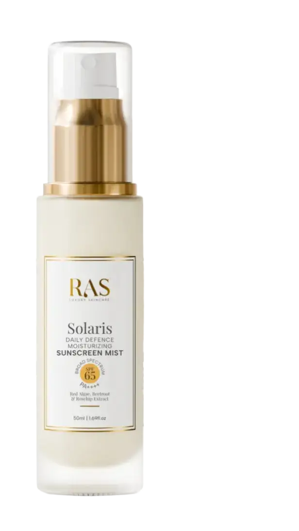 RAS Luxury Oils Solaris Daily Defence Sunscreen Mist SPF 65