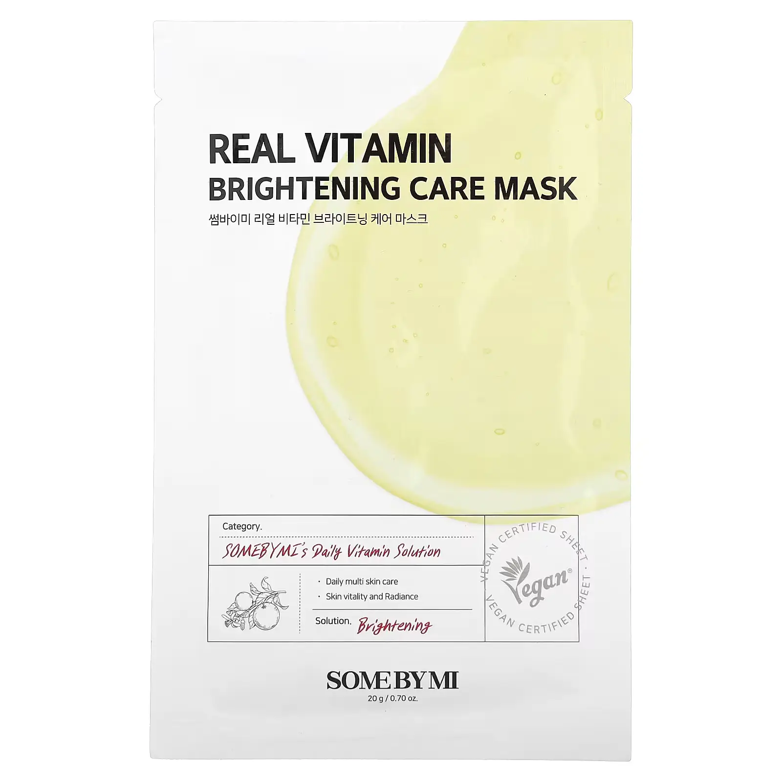 Some By Mi Real Care Mask Real Vitamin Brightening