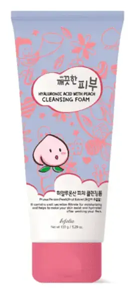 Esfolio Hyaluronic Acid Peach Cleansing Foam