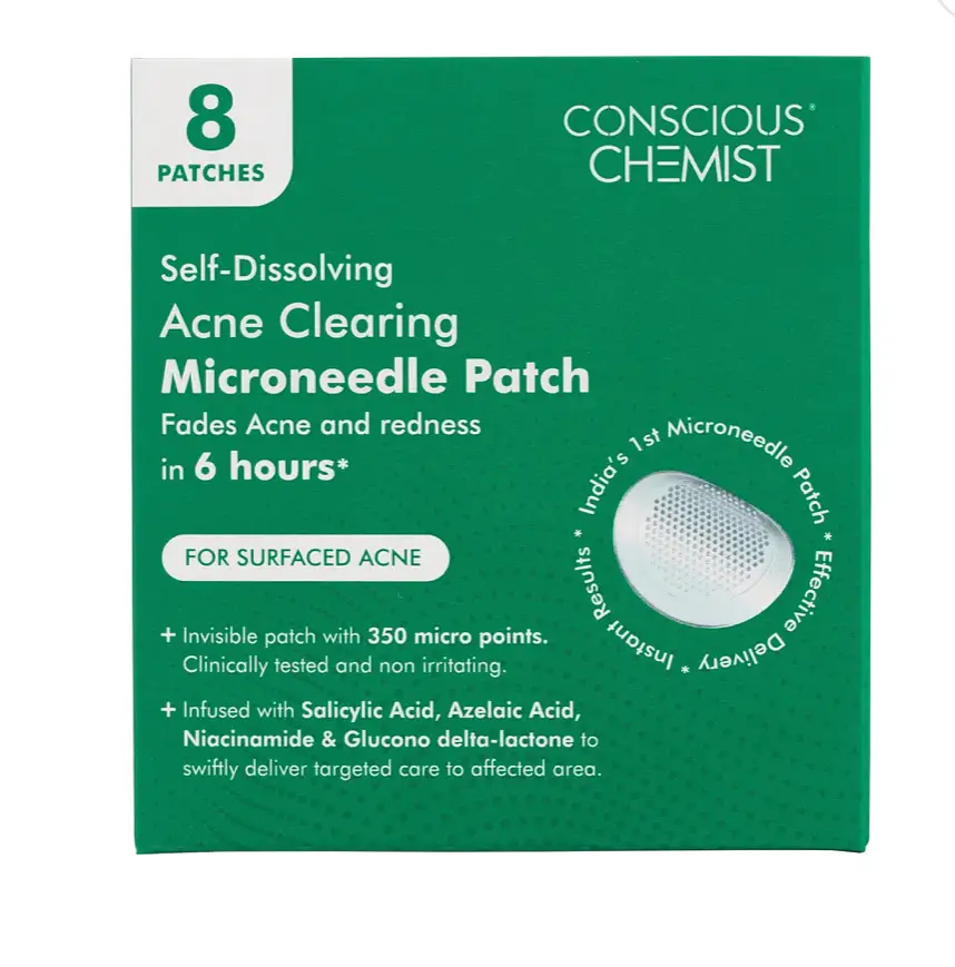 Conscious Chemist Self Dissolving Acne Clearing Microneedle Patches