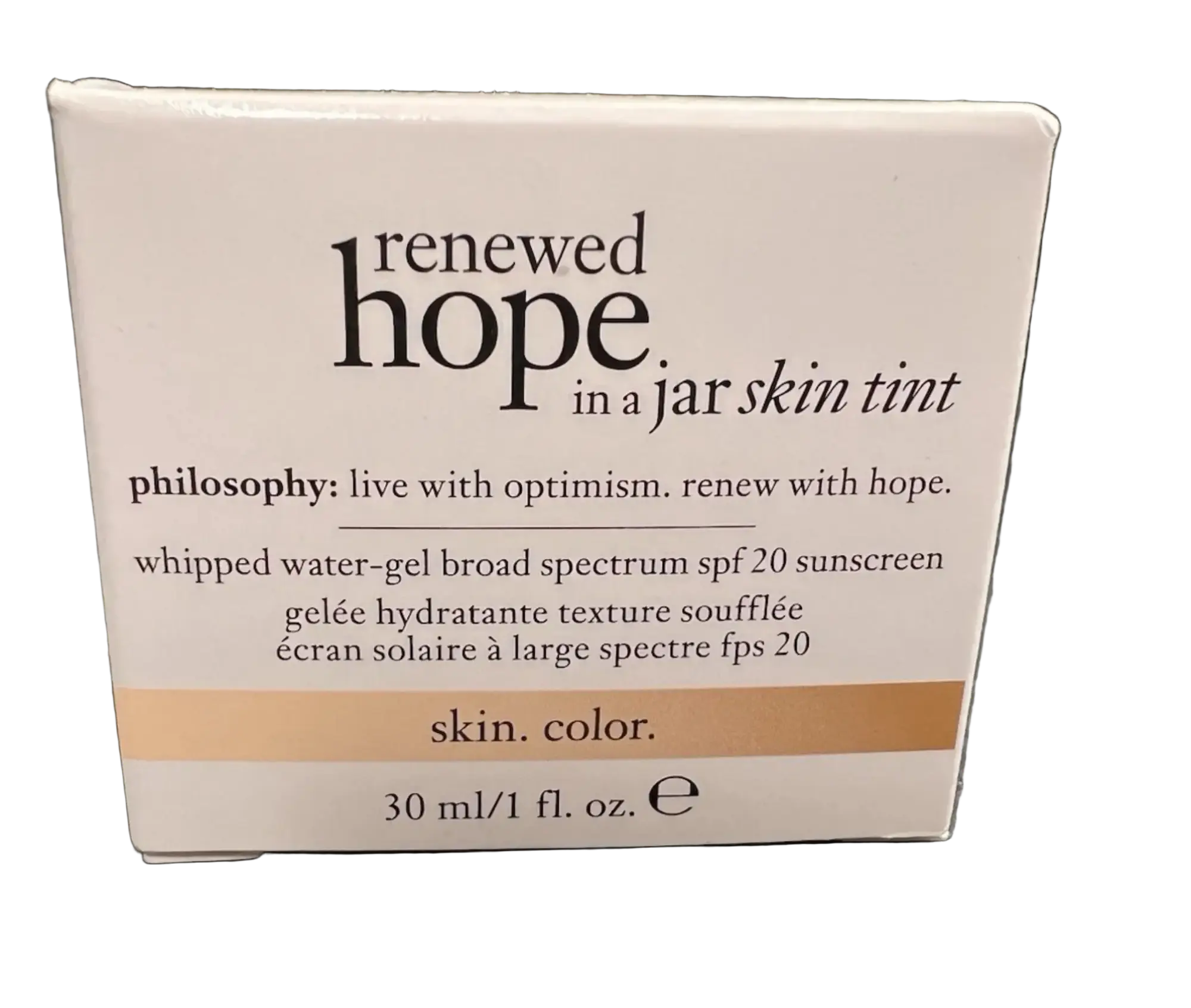 Philosophy Renewed Hope In A Jar Skin Tint SPF 20 Sand