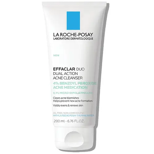 La Roche-Posay EFFACLAR DUAL ACTION ACNE FACE WASH WITH 4% BENZOYL PEROXIDE