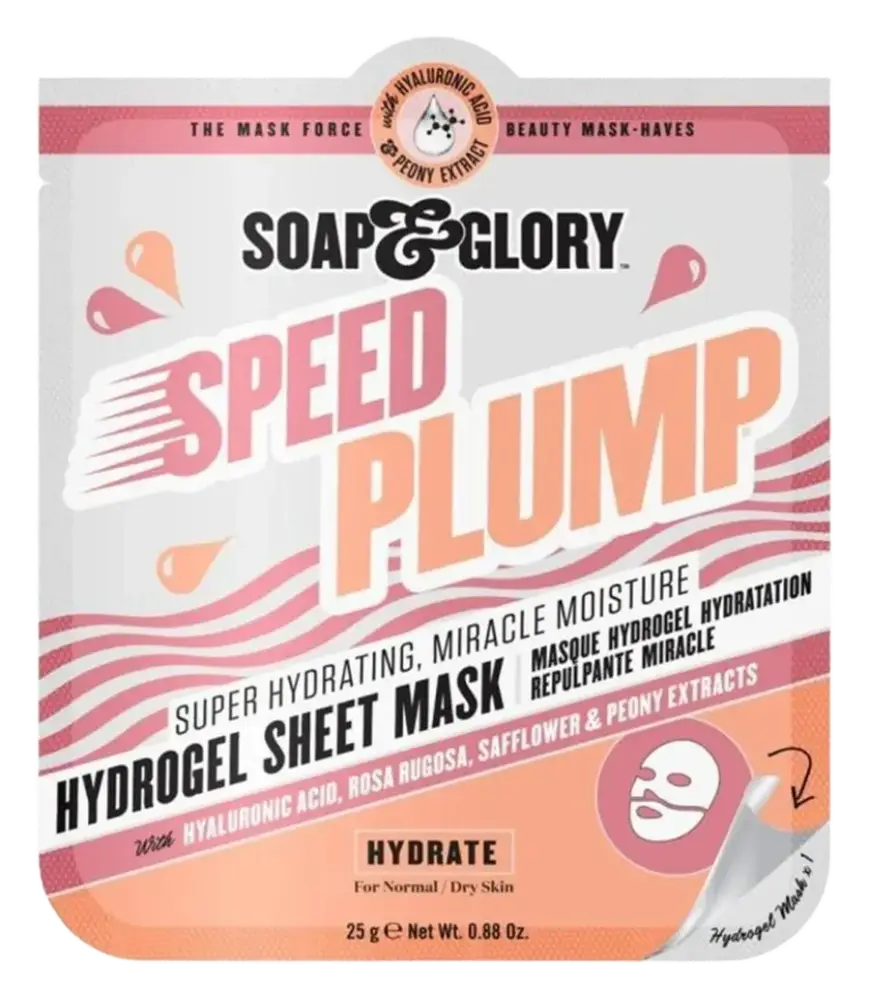 Soap & Glory Speed Plump Super-Hydrating Miracle Moisture Hydrogel Sheet Mask