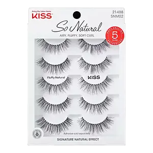 Kiss So Natural False Eyelashes Fluffy Natural