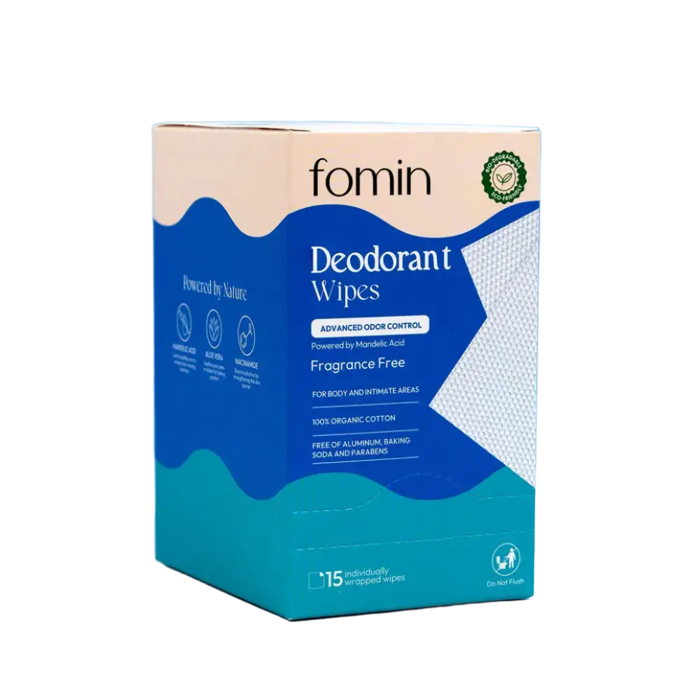 Fomin Deodorant Wipes Fragrance Free