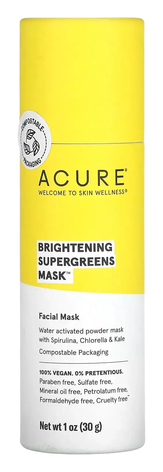 Acure Brightening Supergreens Mask
