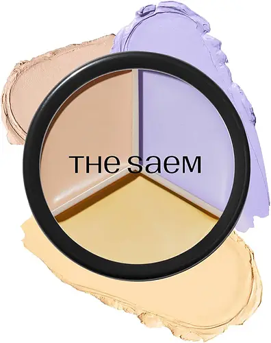 The Saem Cover Perfection Triple Pot Concealer 04 Tone Up Beige