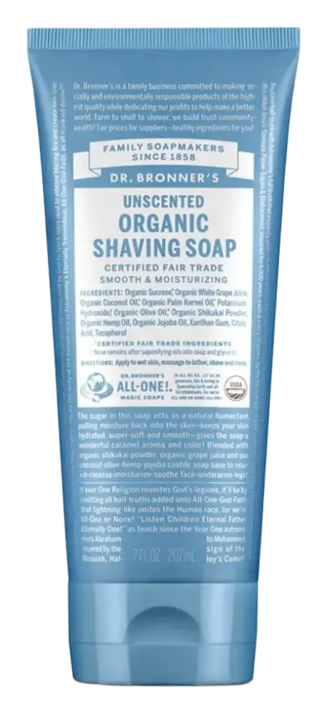 Dr. Bronner's Organic Shaving Soap Unscented