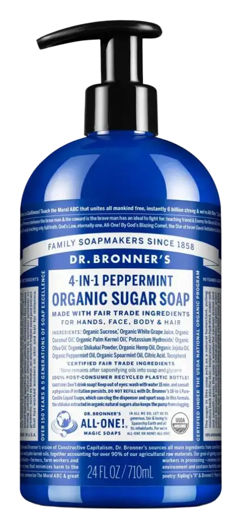Dr. Bronner's Organic Sugar Soap Peppermint