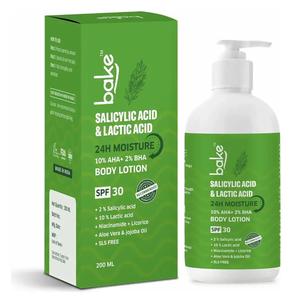 Bake Salicylic Acid & Lactic Acid Body Lotion SPF 30