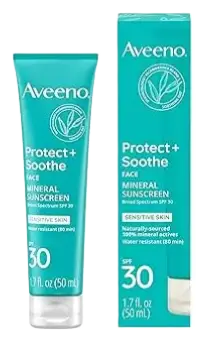 Aveeno Protect + Soothe Face Mineral Sunscreen SPF 30 USA