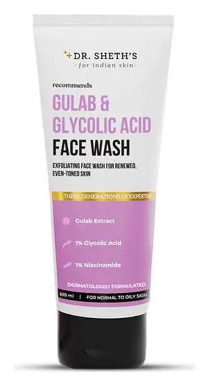 Dr. Sheth's Gulab & Glycolic Acid Face Wash