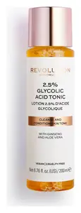 Revolution Beauty 2.5% Glycolic Acid AHA Glow Liquid Exfoliant Toner