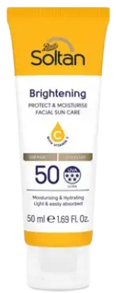 Boots Soltan Brightening Protect & Moisturise Facial Sun Care Cream SPF 50