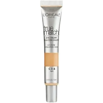 L'Oreal True Match Eye Cream in a Concealer 0.5% Hyaluronic Acid C3-4