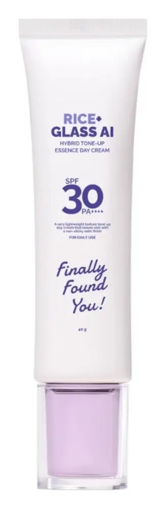Finally Found You! Rice+ Glass AI Hybrid Tone-Up Essence Day Cream SPF 30 PA++++