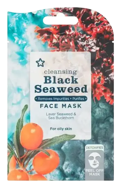 Superdrug Black Seaweed Peel Off Face Mask