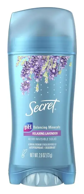 Secret Invisible Solid Antiperspirant Deodorant Relaxing Lavender