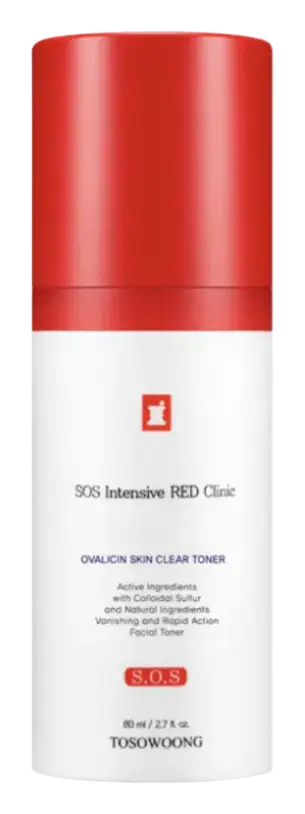 Tosowoong SOS Intensive Red Clinic Ovalicin Skin Clear Toner