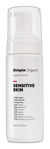 Simple Organic Espuma Facial Sensitive Skin