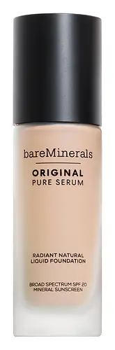 bareMinerals Original Pure Serum Radiant Natural Liquid Foundation Mineral SPF 20 Fair Cool 1