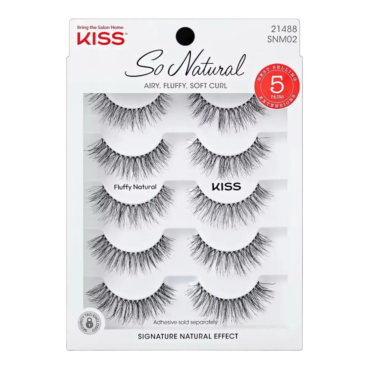 Kiss So Natural False Eyelashes Fluffy Natural