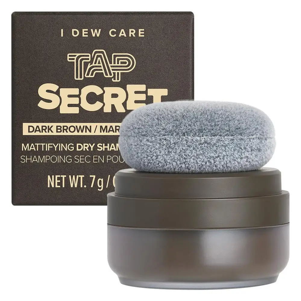 I Dew Care Tap Secret Mattifying Dry Shampoo Powder Dark Brown