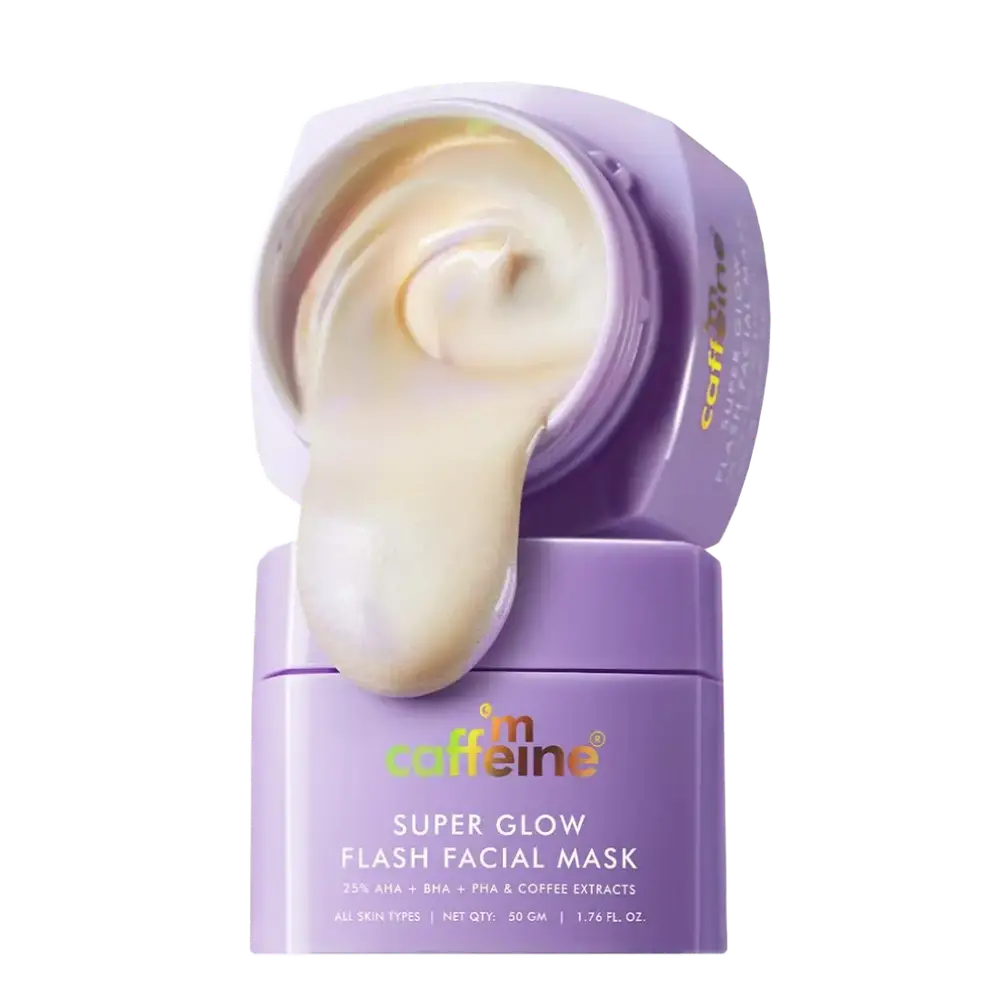 mCaffeine Super Glow Flash Facial Mask