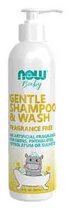 Now Solutions Gentle Baby Shampoo & Wash Fragrance Free