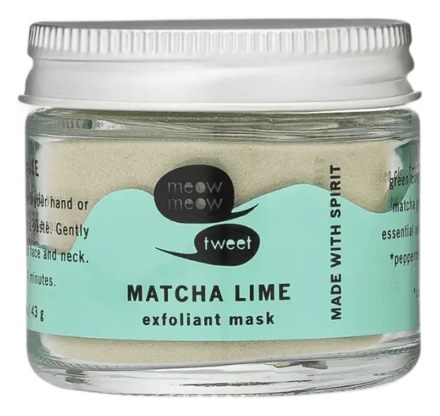 Meow Meow Tweet Exfoliant Mask Matcha Lime