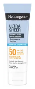 Neutrogena Ultra Sheer Invisible Cream Sunscreen Hydration SPF 50