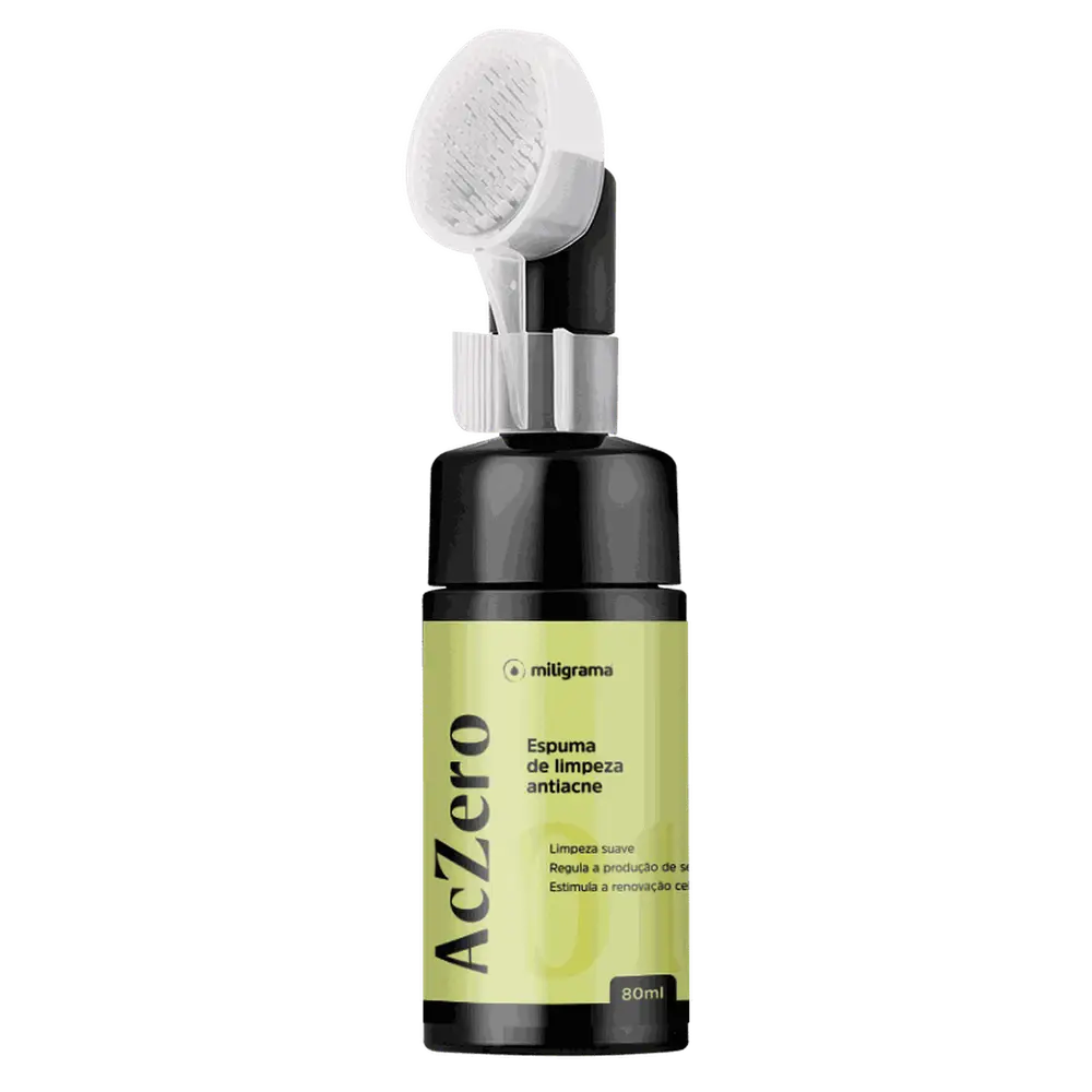 Miligrama AcZero Espuma De Limpeza Antiacne