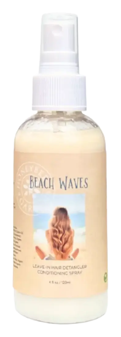 Honeybee Gardens Beach Waves Leave-In Hair Detangler Conditioning Spray