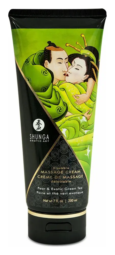 Shunga Kissable Massage Cream Pear & Exotic Green Tea