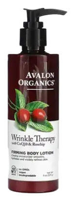Avalon Organics Wrinkle Therapy with CoQ10 & Rosehip Firming Body Lotion