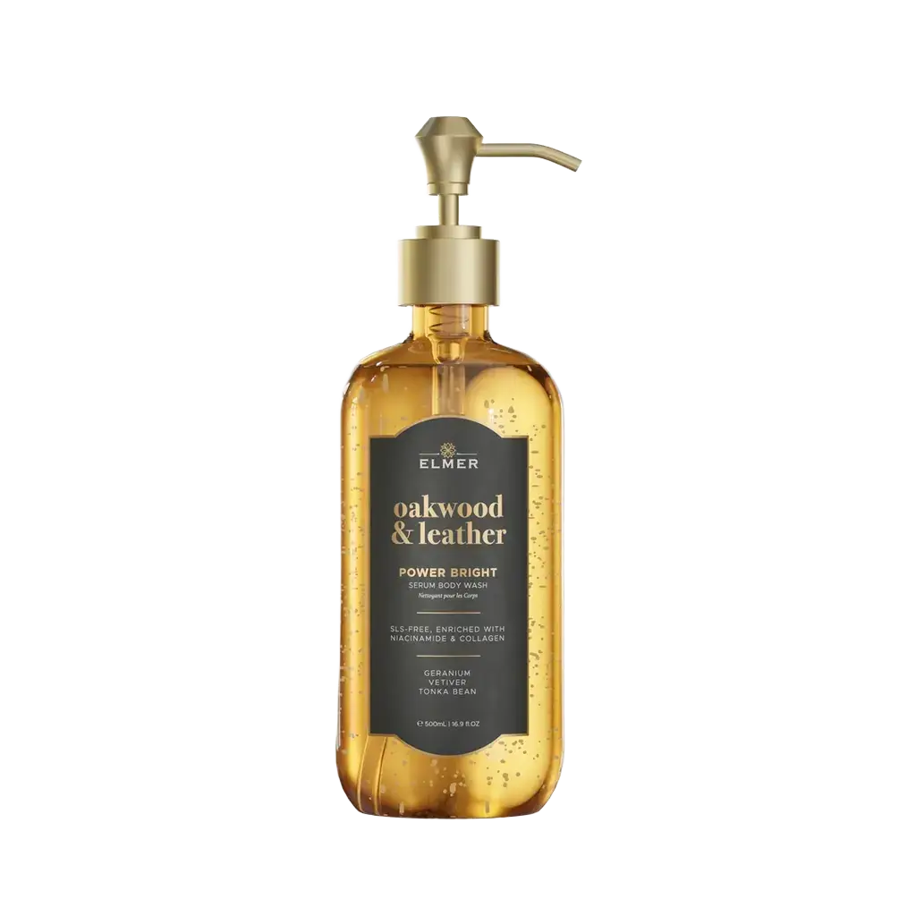 Elmer Power Bright Serum Body Wash Oakwood & Leather