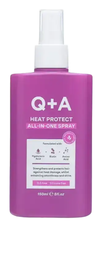 Q + A Heat Protect All-In-One Spray
