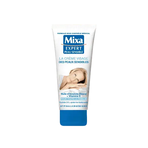 Mixa La Crème Visage Des Peaux Sensibles Huile D'Amande Douce + Vitamine E