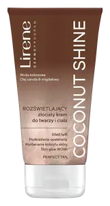 Lirene Perfect Tan Illuminating Golden Face And Body Cream Coconut Shine