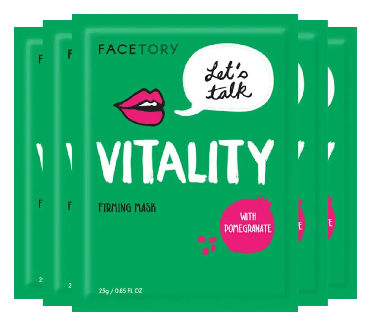 Facetory Let's Talk, Vitality Pomegranate Antioxidant Firming Mask