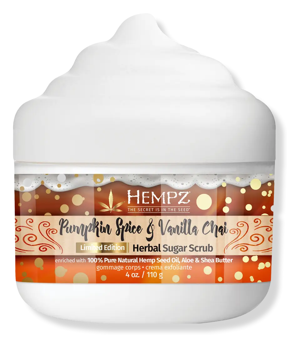 Hempz Limited Edition Pumpkin Spice & Vanilla Chai Herbal Sugar Scrub